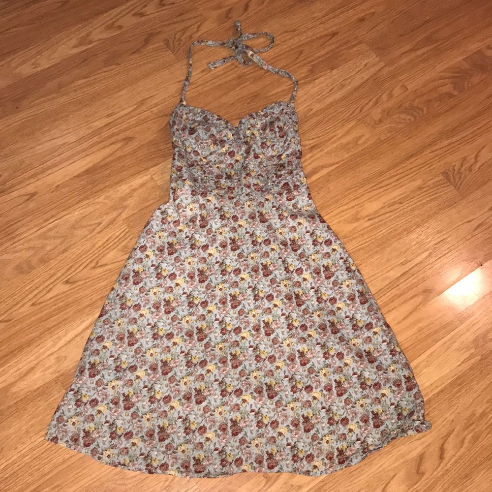 🍒 Romy Floral Halter Dress